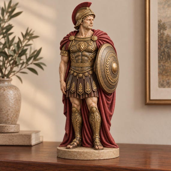 Achilles Statue STL Files, Greek Warrior Master and Silicone Mold Making Set