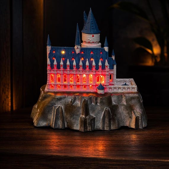 LED Castle Night Light – 3D Printed Fantasy Table Lamp