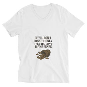 Unisex Short Sleeve V-Neck T-Shirt