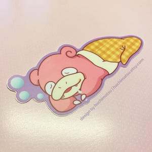 Sleepypoke - Cute Kawaii Anime Sticker Decal Car Bottle Tumbler Laptop PC Funny