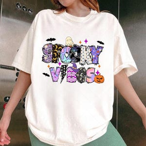 Spooky vibes png, glitter halloween png,Halloween Png, Halloween Sublimation Design, Retro Halloween Png, Halloween Shirt, spooky season png