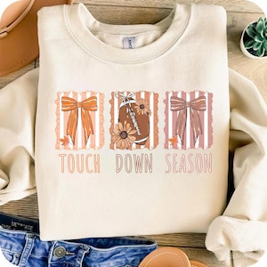 Touchdown Season PNG, Football Coquette Png, Game Day Shirt Design, Football Mama Png, Fall Football Sublimation, Football Mom, Sports