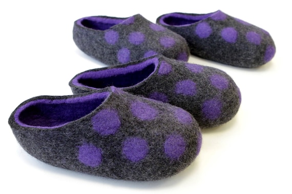 dark purple slippers