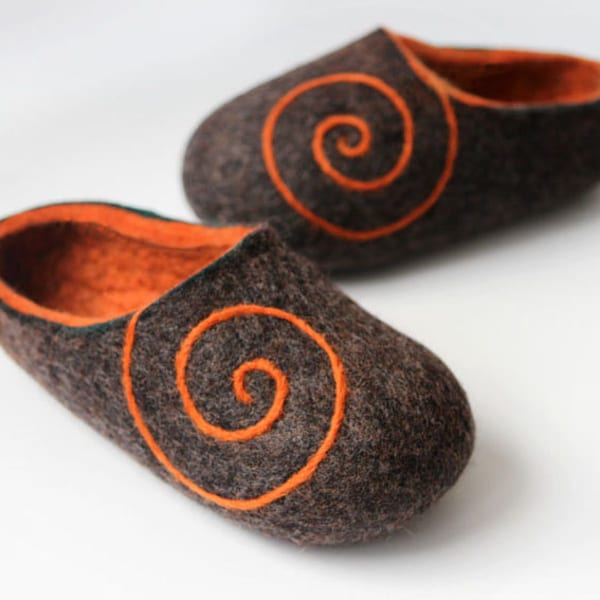 felted wool slippers
