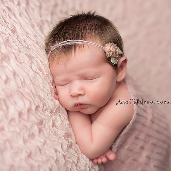 NEW Style :  'The Hannah' - Mocha & Pink - Newborn Photography Prop