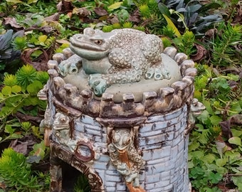 Toad House Mini Castle arts and crafts MUD Pi Sculpture