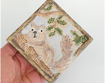 Squirrel Arts and Crafts MUD Pi 4"x 4" MUD Pi tile