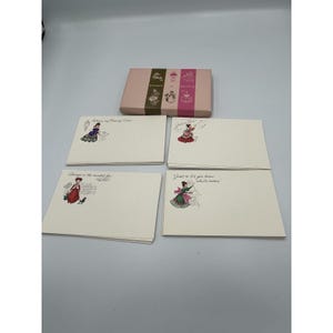 Vintage Postcards Post-A-Note In Box By Current Inc USA 37 Cards Retro Graphics