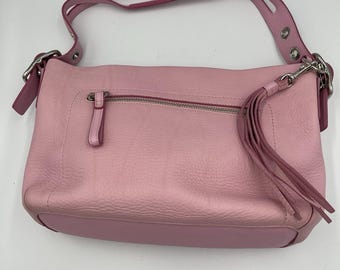 Coach Madison Maggie Magenta Pink Leather Shoulder Bag 21224