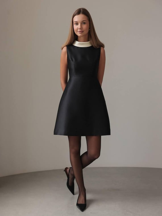 white christmas dresses Classic Slip Dress Black – Rhythm US main image 1