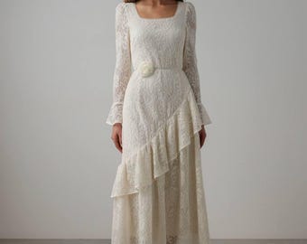 White Lace Dress – Special Occasion Rehearsal Dinner Mother of the Bride Dress