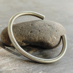 Heavy Solid 925 Sterling Silver Plain Bangle - Bangle - Stackable Bangle - Single Wrist Bangle - Adjustable Cuff Bangle - Women Gift Bangle