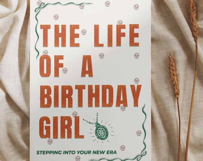 Editable Birthday Card | Printable Canva Template | Customizable Birthday Invitation | Taylor Swift Inspired Digital Download