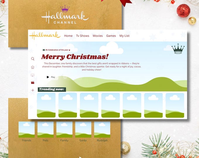 Hallmark Christmas Movie Trailer Invitation: Holiday Party Video (Digital)