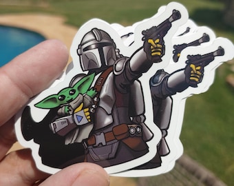 The Mandalorian und Grogu Aufkleber - Vinyl Sticker