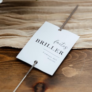 10 cartes "Faites briller l'entrée des mariés"