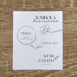 Wedding Raffle - Scratch Card - Wedding Game
