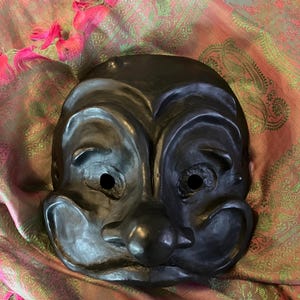 Arlecchino / Harlequin, Commedia dell’Arte neoprene mask / wall decor