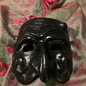 Pulcinella, Commedia dell’Arte neoprene mask / wall decor