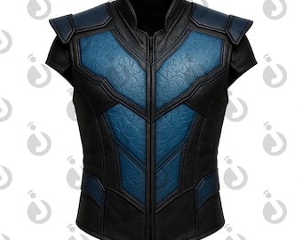 Sub-Zero Mortal Kombat Cosplay Handmade Sub zero Leather Vest