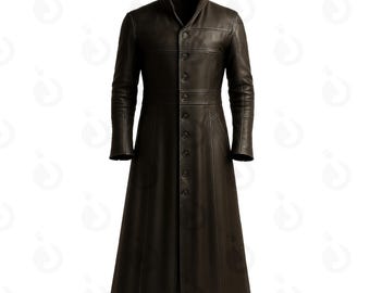 Cappotto in pelle da medico della peste da uomo, costume cosplay gotico steampunk