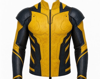 Giacca in pelle di Wolverine, giacca X-Men, giacca in pelle da supereroe, regalo per lui