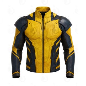 Wolverine läderjacka X-Men-jacka superhjälteläderjacka present till honom