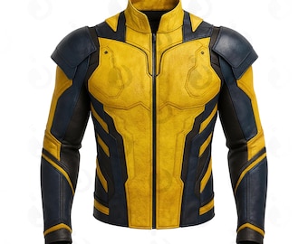 Giacca in pelle di Wolverine, giacca X-Men, giacca in pelle da supereroe, regalo per lui