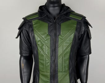 Reptile Leather Vest Handmade Mortal Combat Leather Vest Ninja Costume