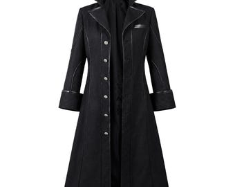 Persona 5 Joker Protagonist Cosplay Coat, Black Phantom Thief Trench Coat, Anime Game Costume Jacket, Ren Amamiya Outfit