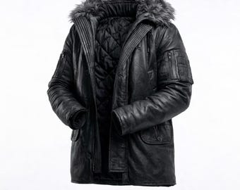 RE8 Hound Wolf Squad Cosplay Jacket, Resident Evil Village Inspired Black Fur Hood Tactical Jacket, Gamer Costume