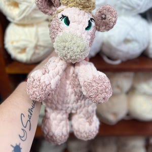 Crochet Cow Snuggler Lovey Handmade Amigurumi