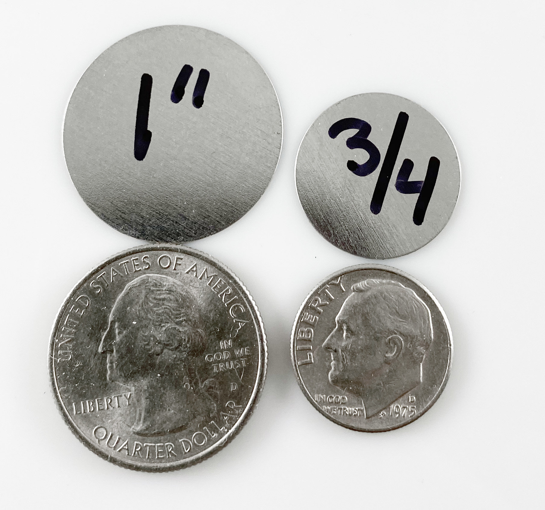 Steel Metal Discs 1 ONE INCH 1500 Discs Etsy