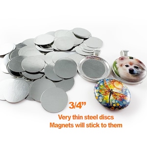500 Steel Metal Discs 3/4" 19mm