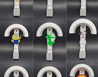Ganchos para bolsas e suportes para orelhas Loungefly impressos em 3D