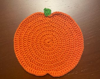 Crochet Pumpkin Coaster Pattern: Easy Fall Home Decor (PDF Pattern)