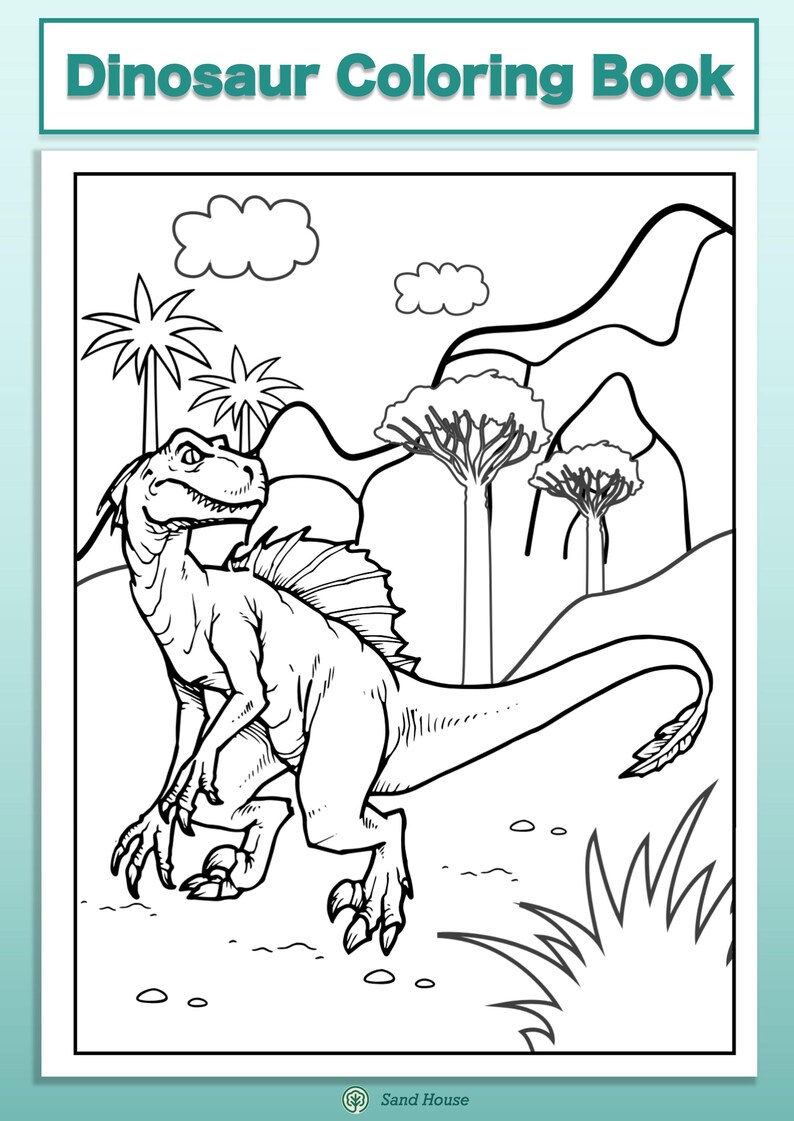 Coloring Book｜dinosaur - Etsy