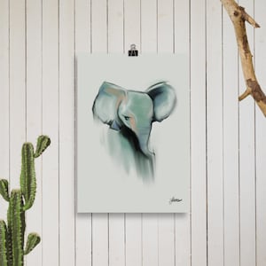 Blue Elephant Poster