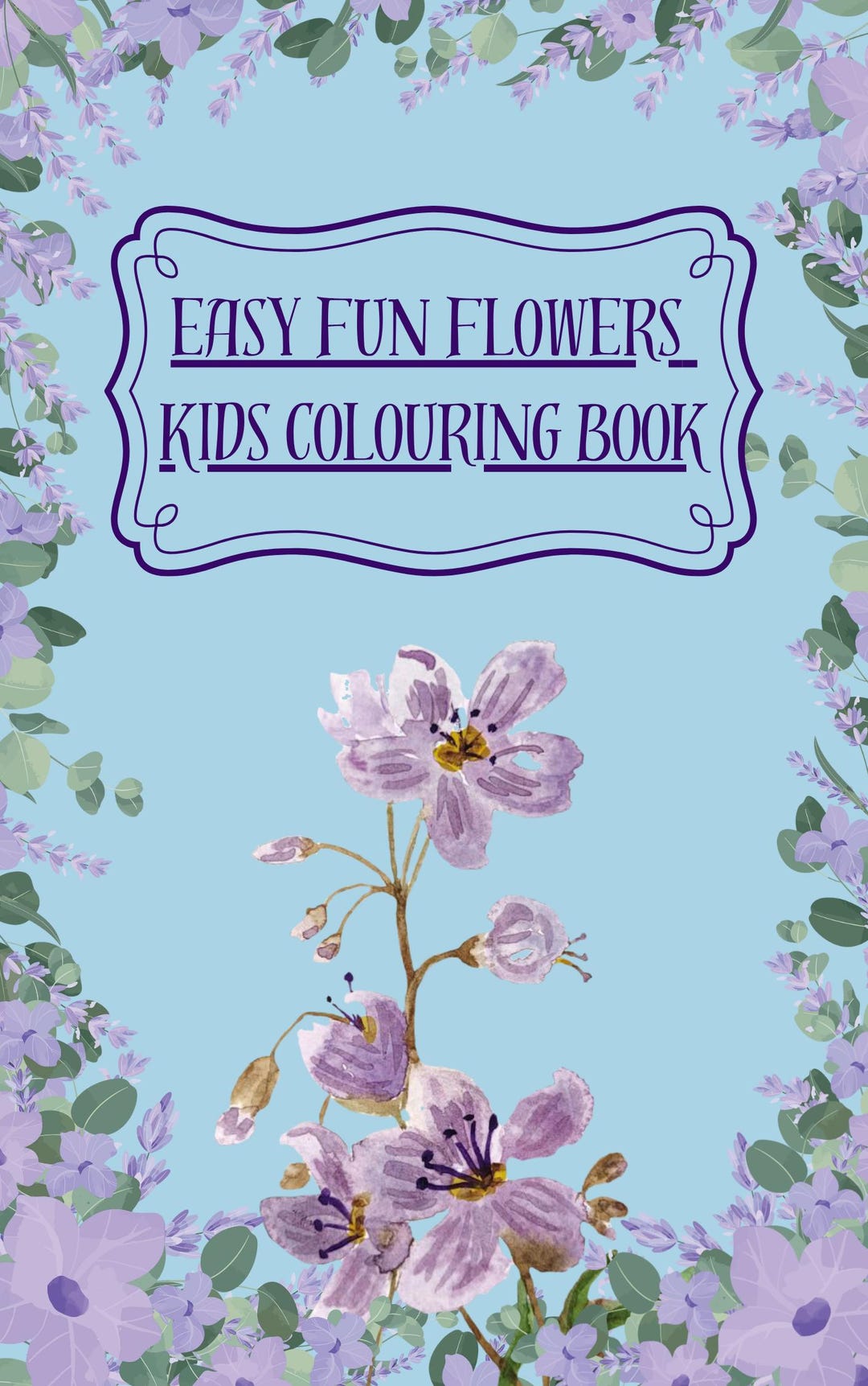 Flower Coloring Book for Kids – 20 Printable Pages (DIGITAL DOWNLOAD ...