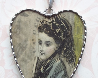 Fiona and The Fig - Antique Victorian-Peterson's 1872 - Charm Soldered Necklace Pendant