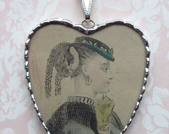 Fiona and The Fig - Antique Victorian-Peterson 1868 - Charm Soldered Necklace Pendant