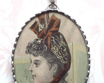 Fiona and The Fig - Antique Victorian-Peterson's 1890 - Charm Soldered Necklace Pendant