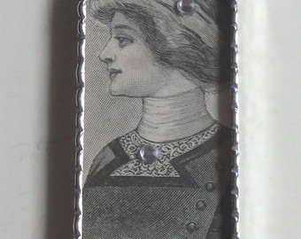 Fiona and The Fig - Antique Victorian-La Mode Illustree Circa 1910 - Charm Soldered Necklace Pendant