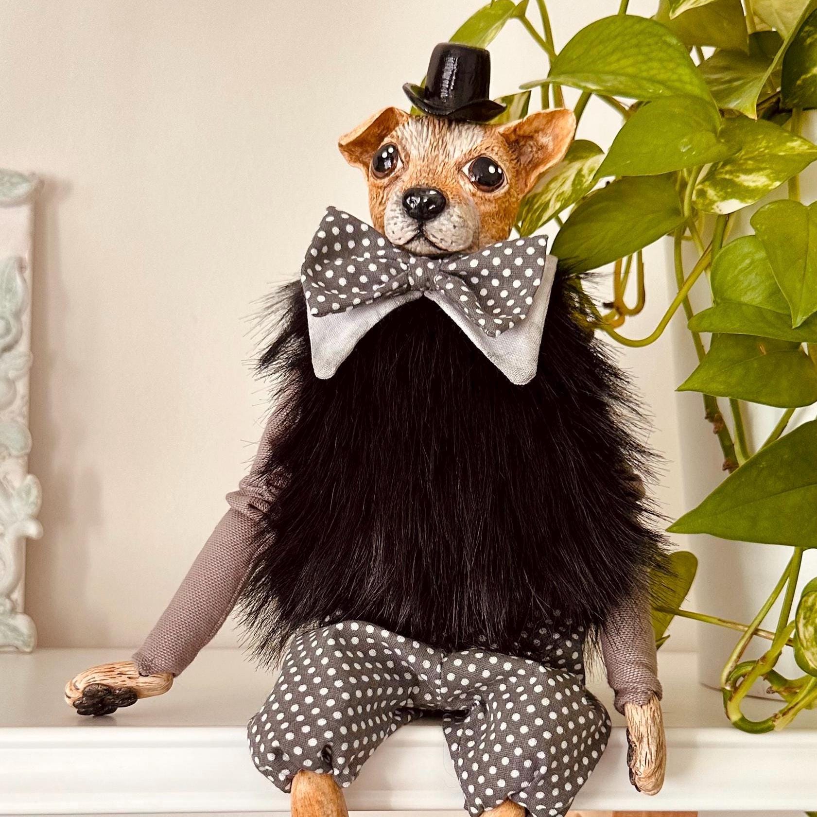 手作りアートドール「ブルーノ・ザ・ドッグ」 · ユニークな