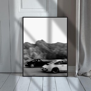 Vintage Racing Porsche 911 Print: Hypebeast Automotive Art (Digital Download