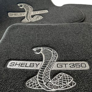 For SHELBY GT350 CARPET Car Mat, Custom-Made to order, Waterproof, stain-resistant, 1-Year Warranty, For SHELBY GT350 Car Accessory, A++
