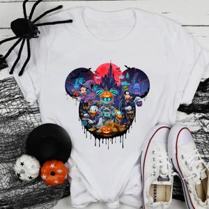 Mickey Mouse & Friends Halloween Png, Mickey Mouse Halloween Png, Cyberpunk Mouse PNG, Cartoon Sublimation Cliparts, Mickey Horror Clipart