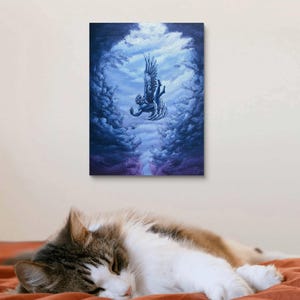Icarus Art Print | Greek Mythology Giclée Reproduction of Original Painting | Wall Art