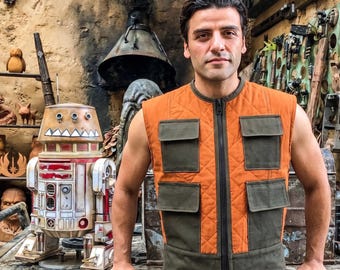 Gilet de contrebandier, gilet utilitaire unisexe de science-fiction, costume cargo d'explorateur de l'espace, cosplay d'Halloween Comic Con