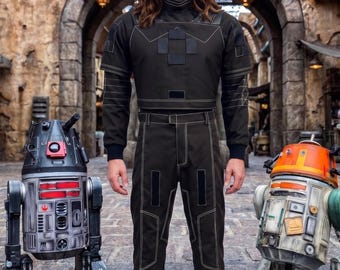 Mandalorian Flight Suit Cotton Blend Costume, Custom Bounty Hunter Cosplay Outfit, Din Djarin Inspired Suit for Conventions